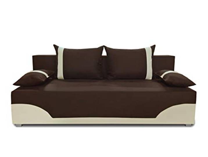 Sofnet - Schlafsofa Dario mit Schlaffunktion, Bettkasten (Neo 06 + D100) Klappsofa mit Bettkasten, Schlafcouch, Bettfunktion, Couch, Bettsofa, Sofagarnitur, pflegeleichter Stoffbezug