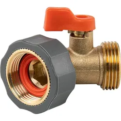 Absperrventil Winkelanschluss IG 3/4" AG 3/4" BRASS SOFT Kugelhahn Messing Wasserhahnanschluss BR-S2232/45