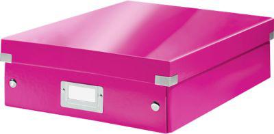 LEITZ® Organisationsbox Click + Store, mittel, pink