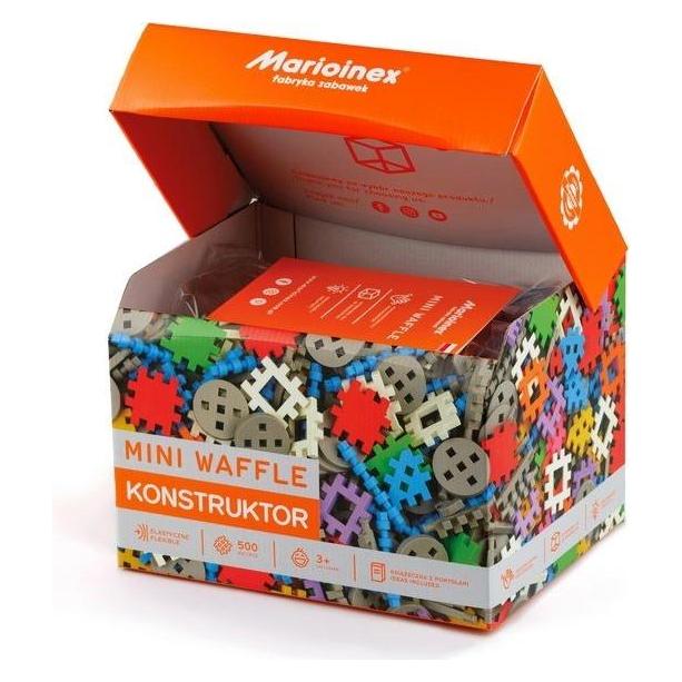 Marioinex Klocki Waffle mini 500 szt. Konstruktor w pudełku (902288) (5906737902288)