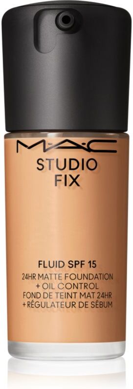 MAC Cosmetics Studio Fix Fluid SPF 15 24HR Matte Foundation + Oil Control mattierendes Make-up SPF 15 Farbton NC37 30 ml