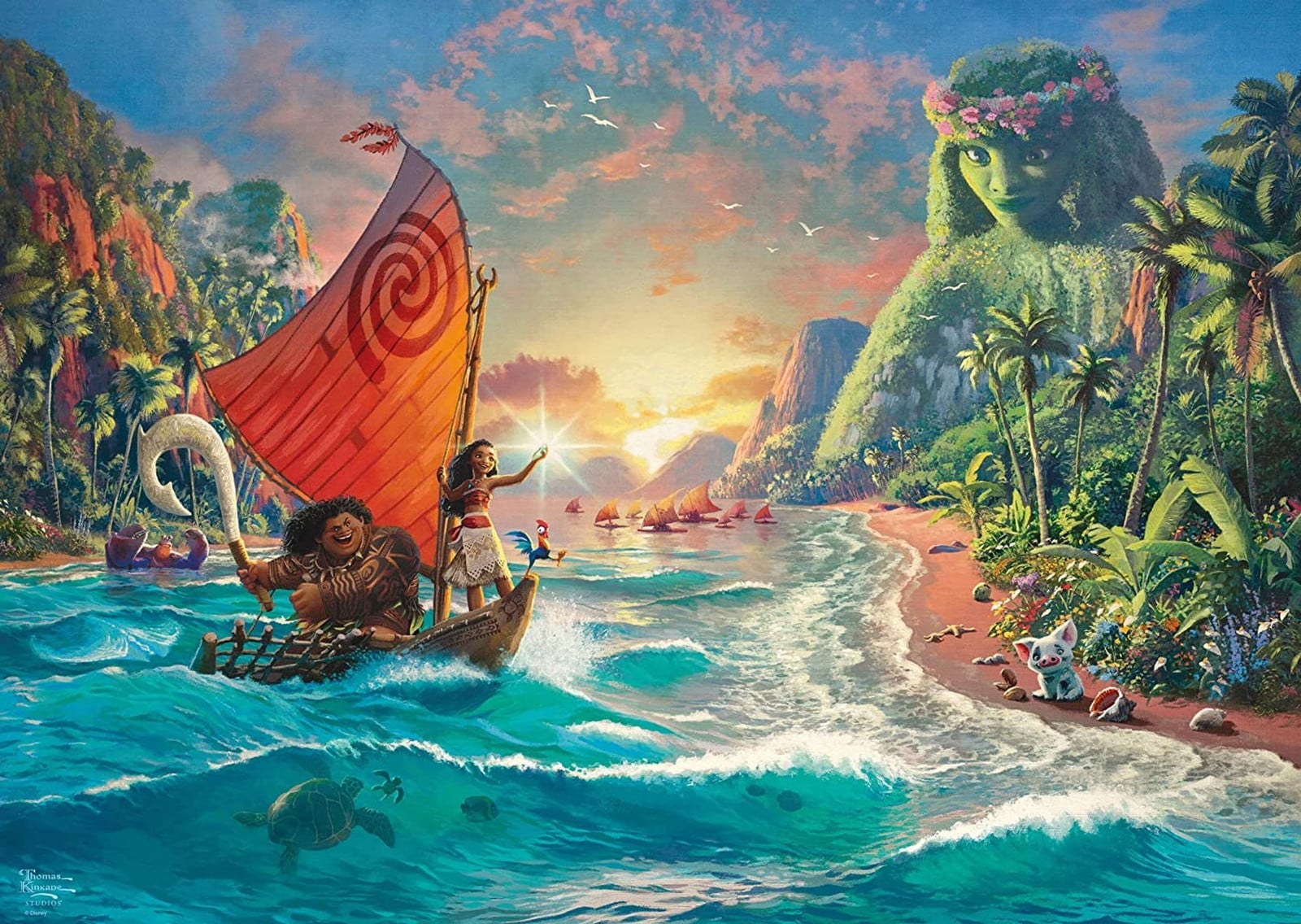 Schmidt Spiele Thomas Kinkade Studios Moana Vaiana Puzzel 1000 stukjes