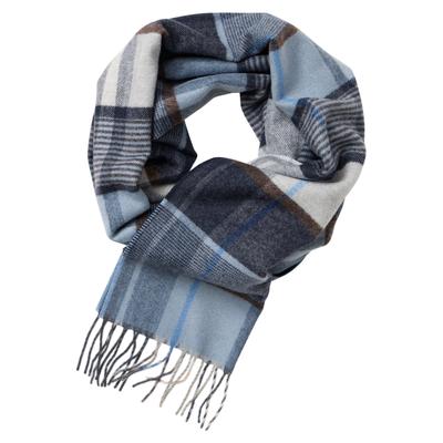 Schal CASAMODA "CASAMODA Schal kariert", Herren, blau, 45% Polyester, 20% Polyamid, 20% Polyacryl, 15% Wolle, Modetücher Schal