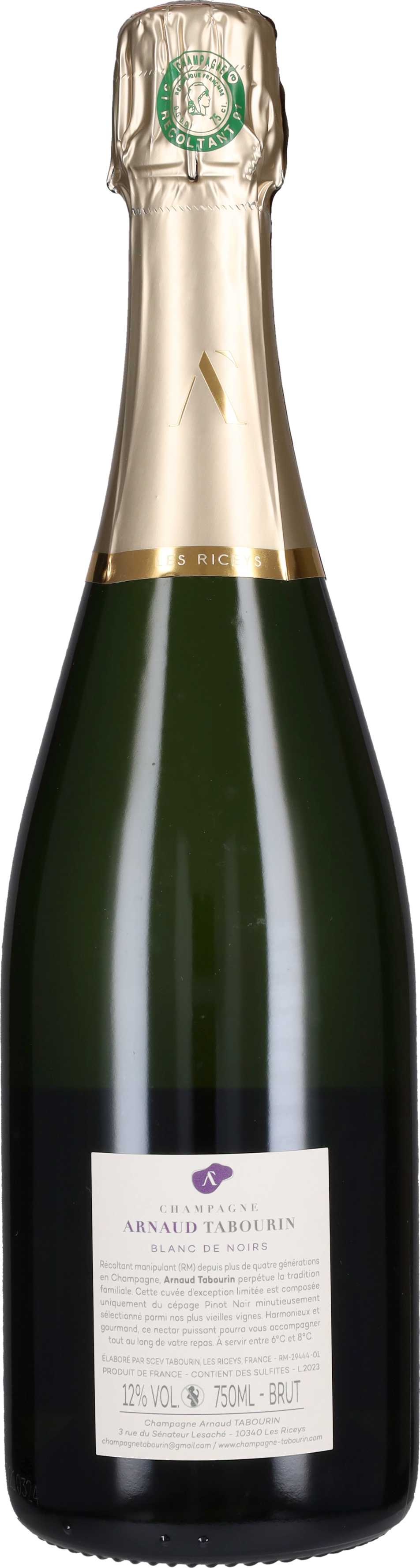 Champagne Brut Blanc de Noirs Arnaud Tabourin