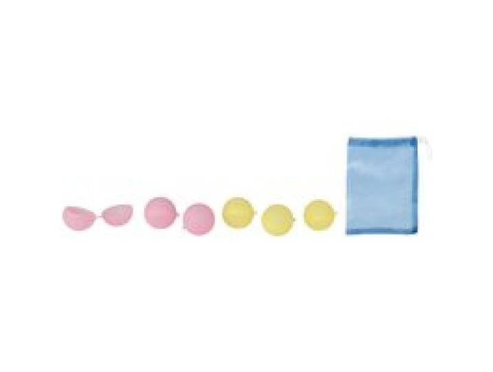 LUPILU® Lot de 6 ballons à eau réutilisables (rose/jaune)