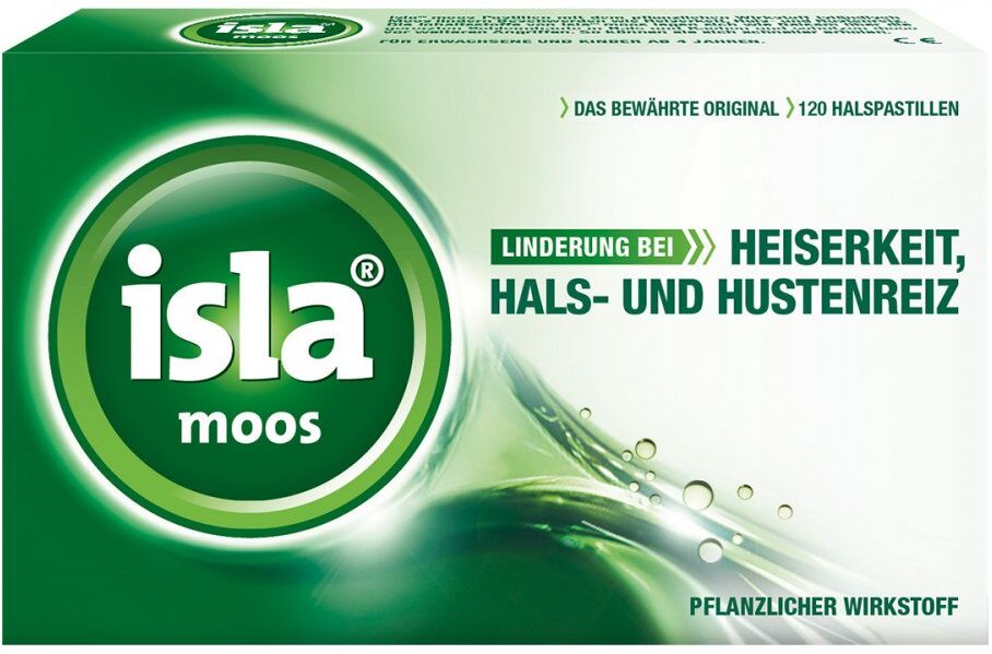 isla moos Halspastillen bei Halskratzen und Reizhusten