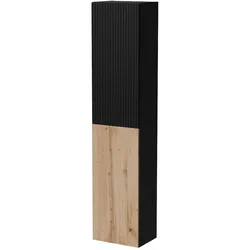 Dmora Longano - Vitrine, 40x30x180h cm Anthrazit, 4 Regale