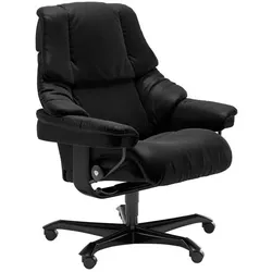 Stressless Bürostuhl Reno Office Leder Schwarz Batick Black