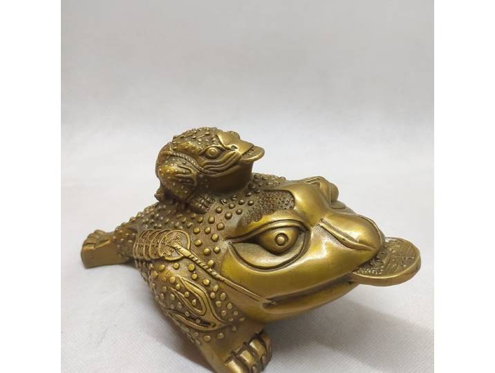 Statue de crapaud porte-bonheur en cuivre, statue de crapaud porte-trésor, décoration de bureau et de maison, cadeau pour ornement de bureau