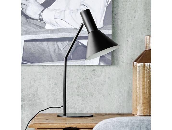 FRANDSEN Schreibtischlampe Lyss, schwarz, für Wohn- / Esszimmer, Metall, Design, Tischlampe