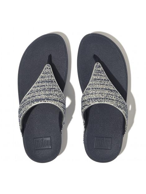 FitFlop Lulu shimmerweave toe-post sandals