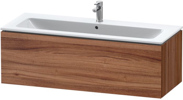 Duravit L-Cube Waschtischunterbau LC614307979 Nussbaum Natur, 122,2x40x48,1cm, 1 Auszug