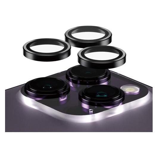 PanzerGlass CP PP Rings for iPhone 14 Pro/14 Pro Max black (1 Stk., Apple iPhone 14 Pro, Apple iPhone 14 Pro Max) (1141)