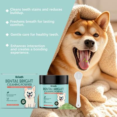 Happy Pet Pantry Naturally Fresh Dog Oral Care Powder Teeth Cleaning & Plaque Tartar Remover Breath Freshener Naturally Fresh Dog Oral Care Powder Teeth Cleaning & Plaque Tartar Remover Breath Freshener