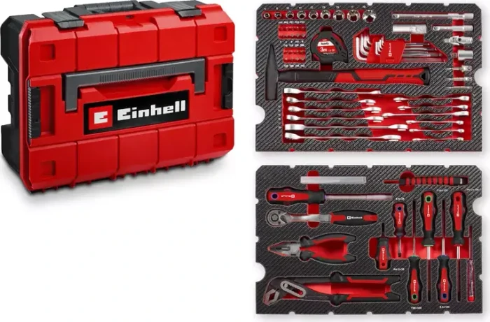 EINHELL E-Case 80-teiliges Set für Handwerkzeuge und Zubehör, 49370570
