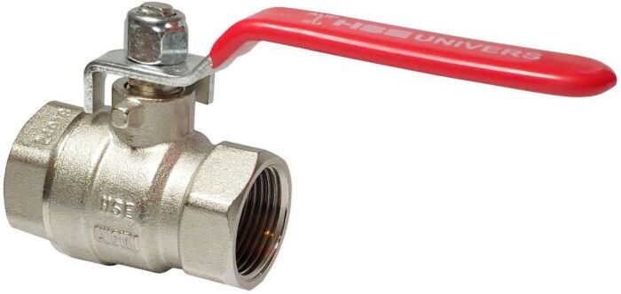 Premium Hermann Schmidt Heizungs-Kugelhahn  1/2" Messing verchromt, mit Hebelgriff, PN 40
