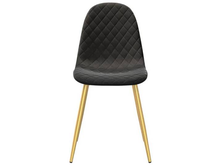 Chaises de cuisine(6 pcs) - Noir - Chaises à manger - 6 places - noir velours 45x53.5x83 cm F3883