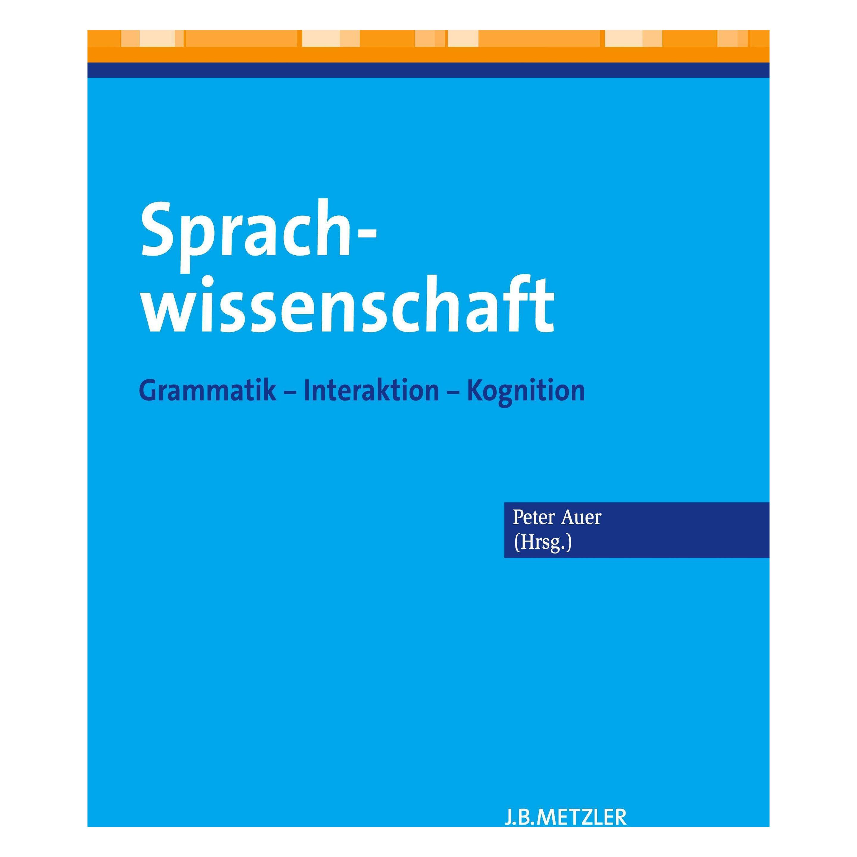 Metzler-Pöschel Sprachwissenschaft (Deutsch, Softcover, Peter Auer) (7066503)