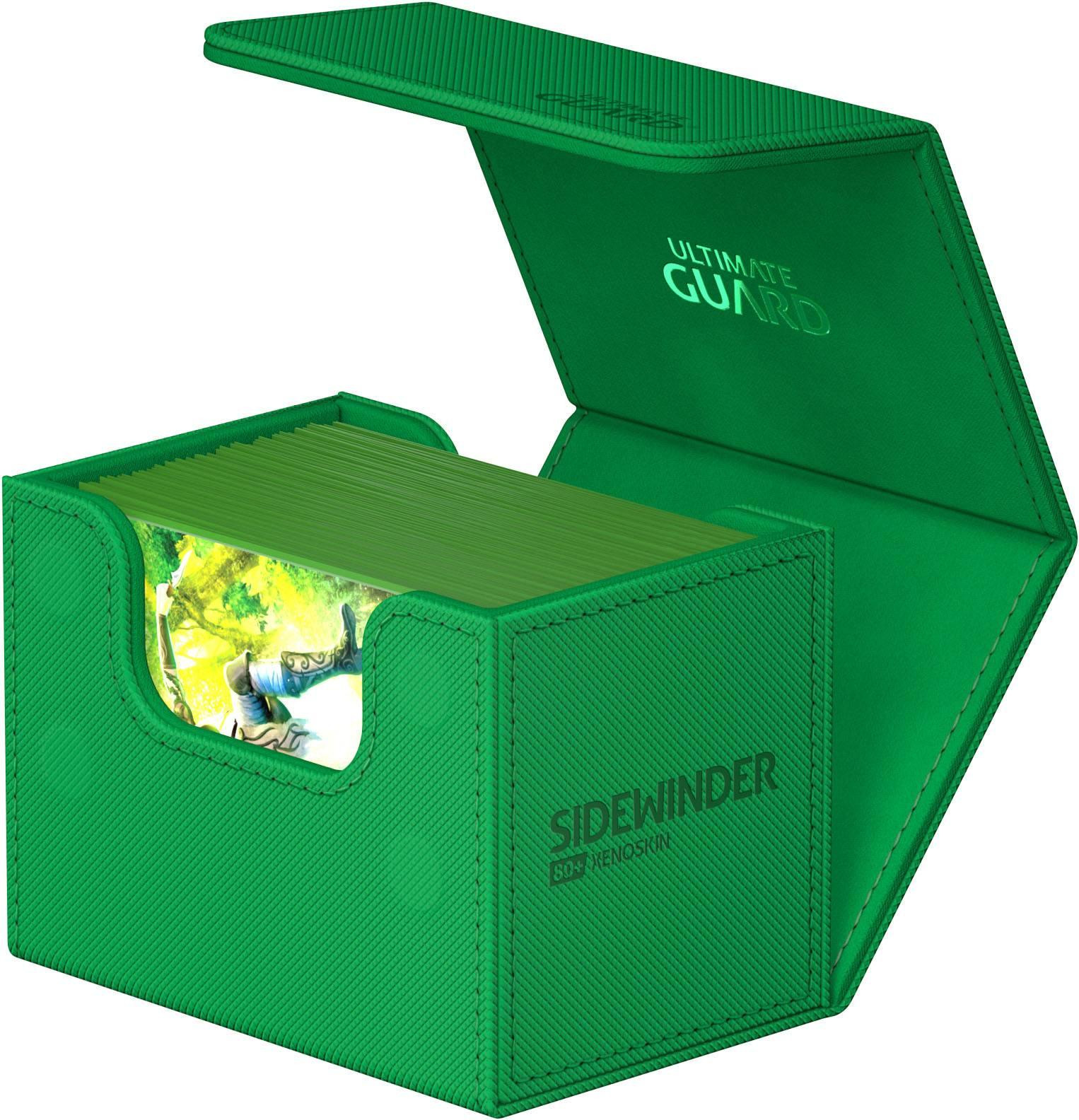 Ultimate Guard Sidewinder 80+ Xenoskin Kaarthouder Groen