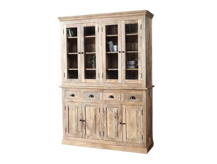 baario Buffet Schrank MURET Buffet braun Geschirrschrank Vitrine massiv Mangoholz Landhaus
