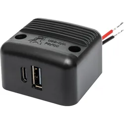 ProCar USB-C/A Doppelsteckdose mit Power Delivery und Quick Charge