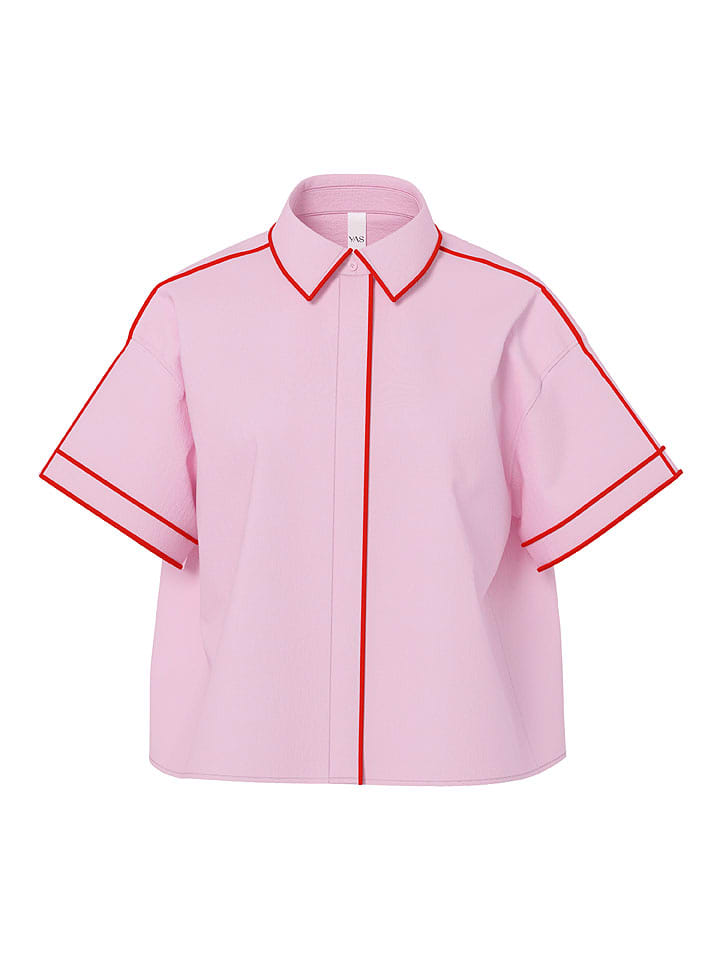 YAS Bluse in Rosa/ Rot - 36