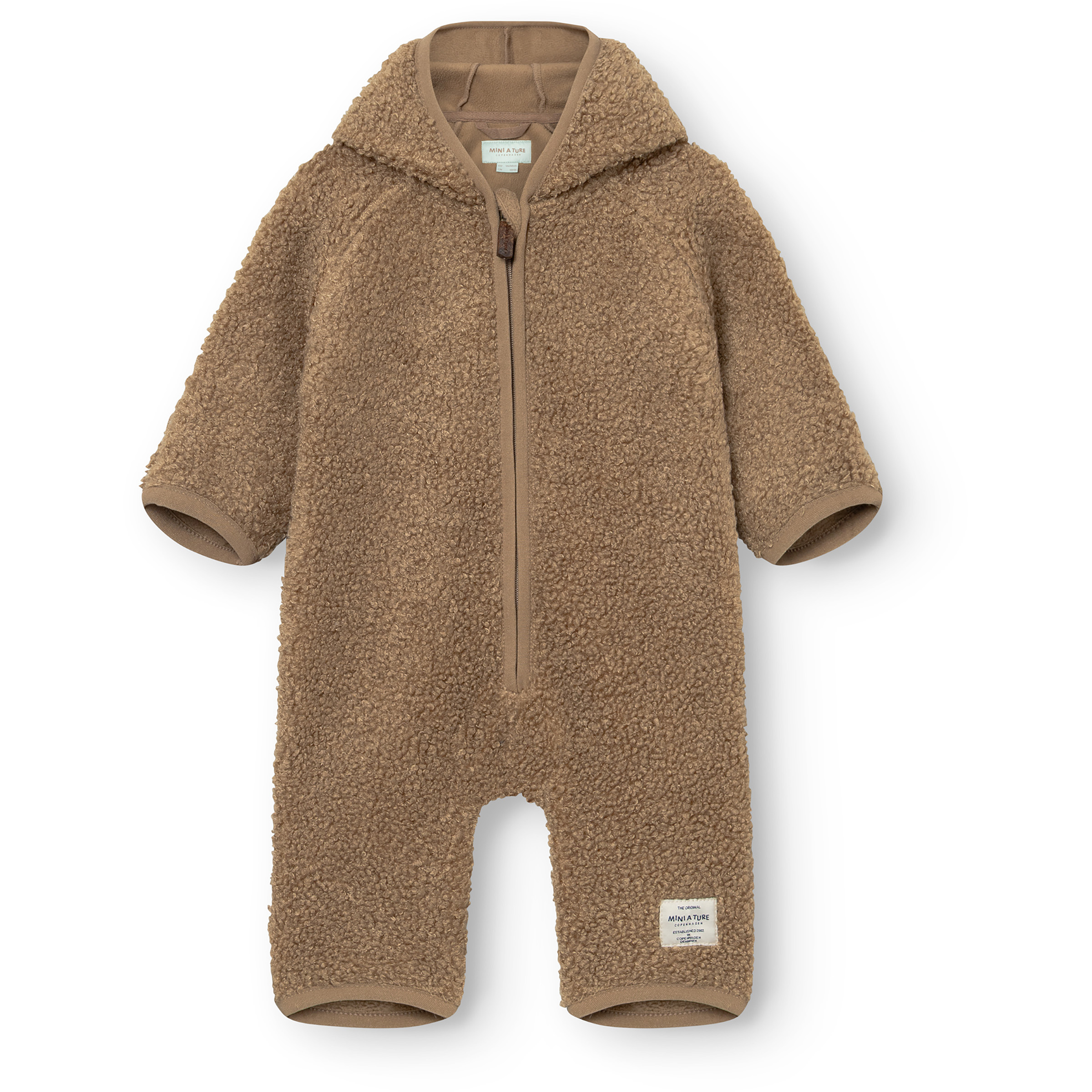 Mini A Ture Matadel Teddyfleece Overall Kinder Overalls braun Größe 86 Lifestyle Elastisch
