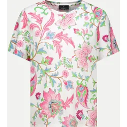 T-Shirt aus elastischer Viskose Mehrfarbig 44