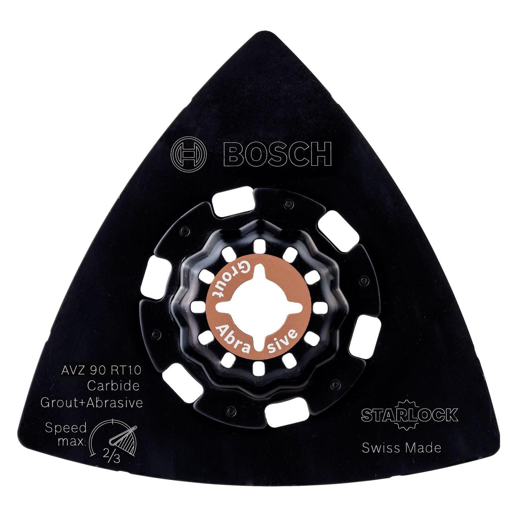 Bosch Zubehör Carbide-RIFF Schleifteller AVZ 90 RT10, 90 mm, Körnung 100 (2609256F04)