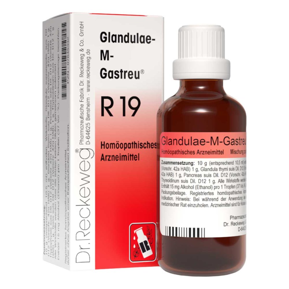 Dr.RECKEWEG & Co. GmbH Glandulae M Gastreu R 19 Tropfen zum Einnehmen 07645332