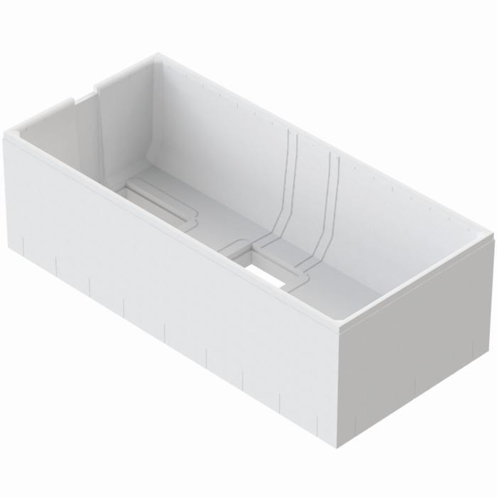 Schedel XL Keramag iCon Wannenträger SW10384 190x90cm, Mittelablauf, Höhe 60cm