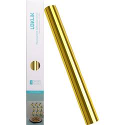 Loklik Permanent Klebefolie Vinyl Spiegelnd-Metallic 30.5 x 180 cm Folie Schnittbreite 30.5 cm Gold SG-JST-0416-US-L-B2B