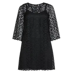 Cocktailkleid mit Spitze - schwarz - 54