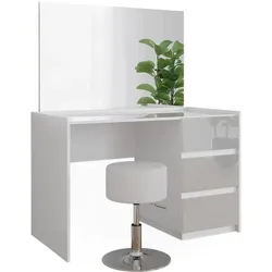 Vicco, Schminktisch, Marla mit Spiegel und Hocker (120 x 60 x 78.60 cm)
