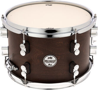 "DW PDP 12""x08"" Dry Maple Snare Dark Walnut"