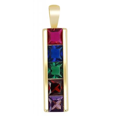 Kettenanhänger ADELIA´S "stylischer Schmuck Anhänger aus 925 Sterling Silber", gold, Schmuckanhänger, Damen, Silber 925 (Sterlingsilber), Kettenanhänger