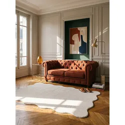Teppich Hochflor Beige 120x160 cm - TIRSO   Kadima Design