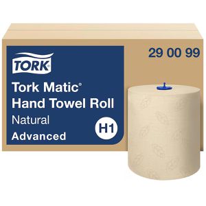 Tork Handtuchrollen Matic Advanced 290099, H1, 2-lagig, Recycling, natur, 21cm x 150m, 6 Rollen