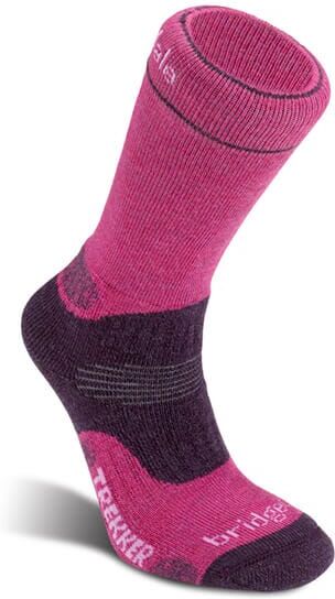 Bridgedale Womens Hike Midweight Merino Performance Boot Socks Berry