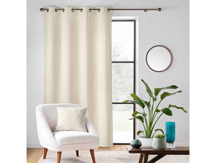 Rideau obscurcissant flanelle naturel 140x260 Nils