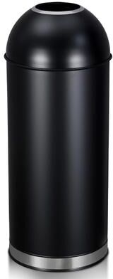 Garvee 17 Gallon Stainless Steel Kitchen Trash Can, 65 Liter Round Garbage Can, Round Open Top Waste Bin for Indoor and Outdoor