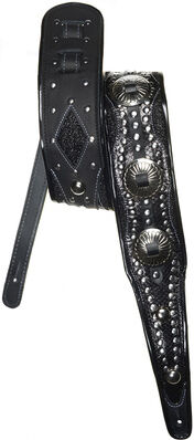 Jodi Head Guitar Straps RJ Cash Black / Black Diamond Noir