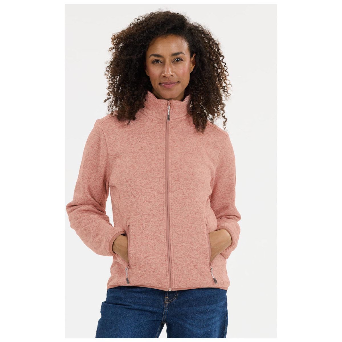 Whistler Samani W Melange Fleece Jacket burlwood (1109) 50 W191188-1109-50