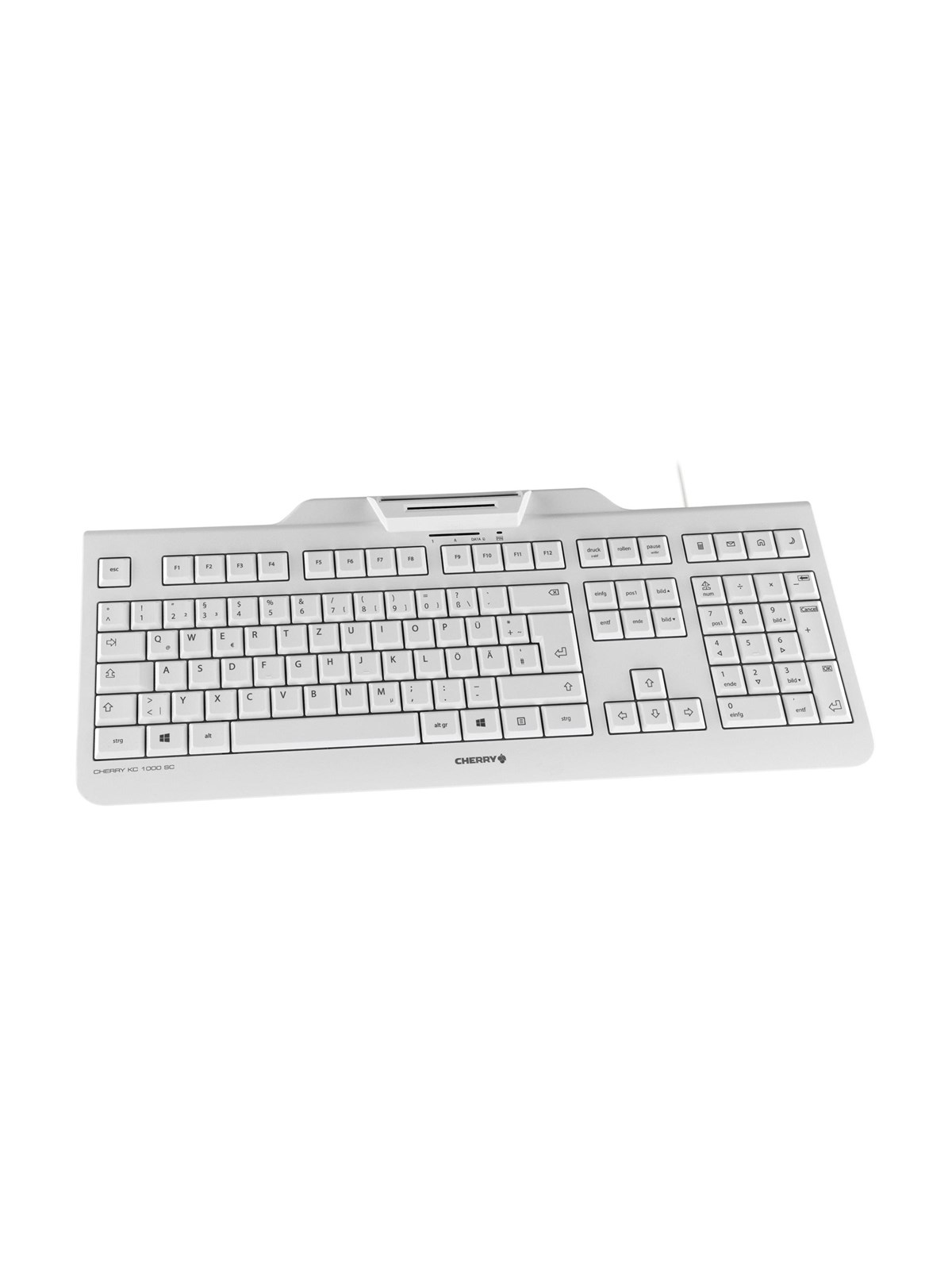 Cherry KC 1000 SC - Tastatur - Schweiz - Grau