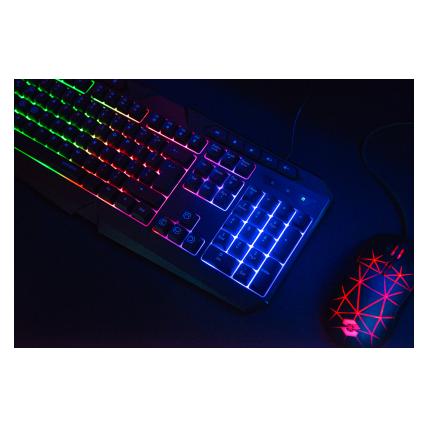 Speedlink LUDICIUM RGB Rainbow Gaming Keyboard, black - US Layout (US, Kabelgebunden) (SL-670004-BK-US)
