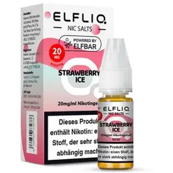 ELFLIQ – Strawberry Ice NicSalt Liquid by ElfBar 10ml / 20mg