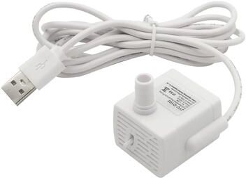 Uplifted Finds USB Pet Water Fountain Replacement Pump Ultra Quiet 5V white