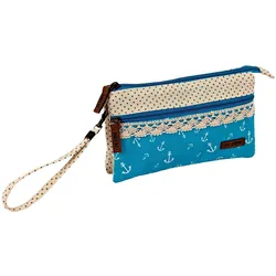 Patchwork Täschchen Anker türkis 246
