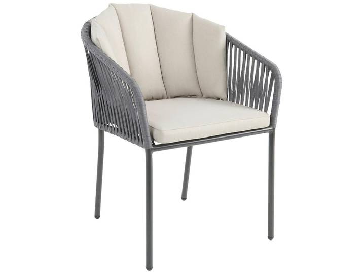 Gartensessel Zoe Metall / Kunststoff / Textil