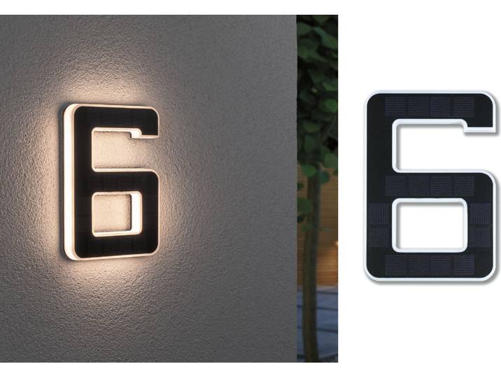 Paulmann Solar LED Lampe numéro de maison numéro 6